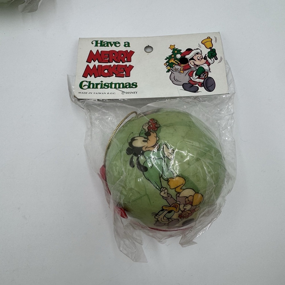 Vintage Disney Baby's 1st Christmas Ornament Lot 9 Mickey Minnie NOS Taiwan - Picture 8 of 16